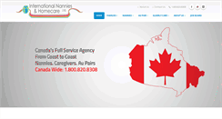 Desktop Screenshot of internationalnannies.com